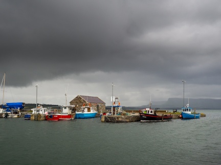 Raghly Port bei Wetter
