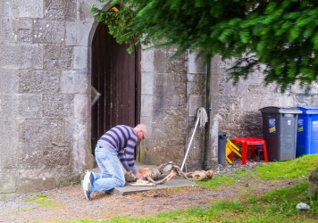 Man at work - Athenry Abbey