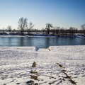 Winter an der Elbe